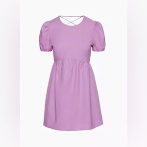 Sunday Best Aritzia Saida Lavender Puff Sleeve Dress Size M